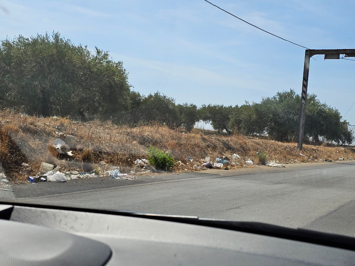 Если честно,  это не самый грязный участок. 