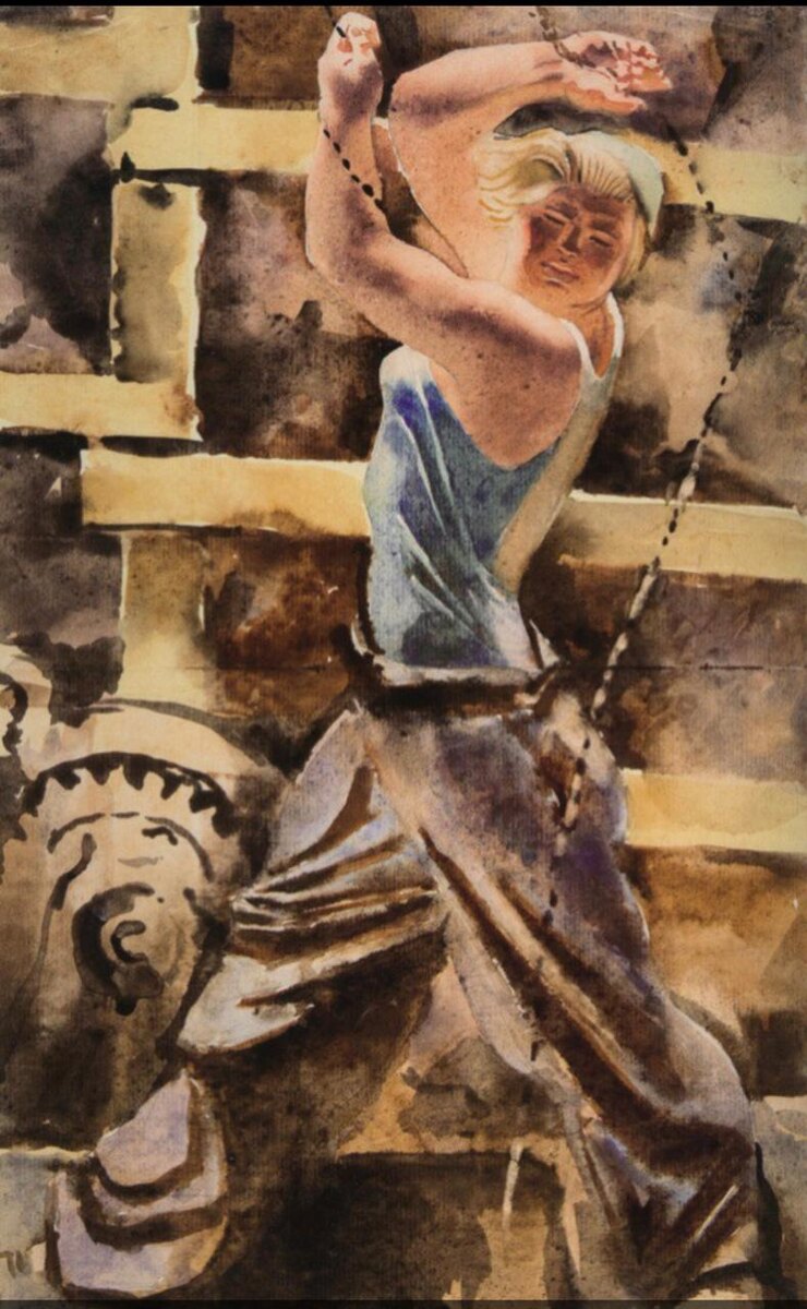 Александр Самохвалов. «Девушки Метростроя». 1934