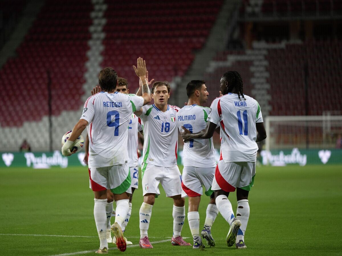   Эпизод матча отбора ЧМ-2026 Израиль - Италия© Getty Images / NurPhoto