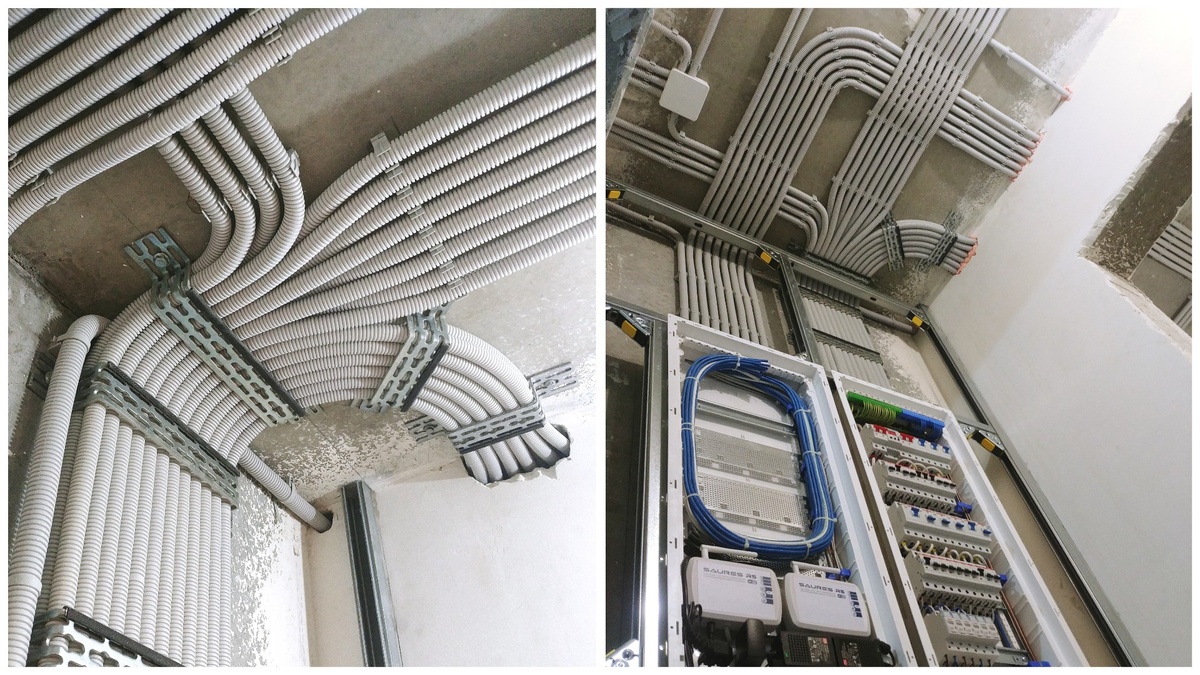 Электромонтажные работы в однокомнатной квартире, г. Долгопрудный