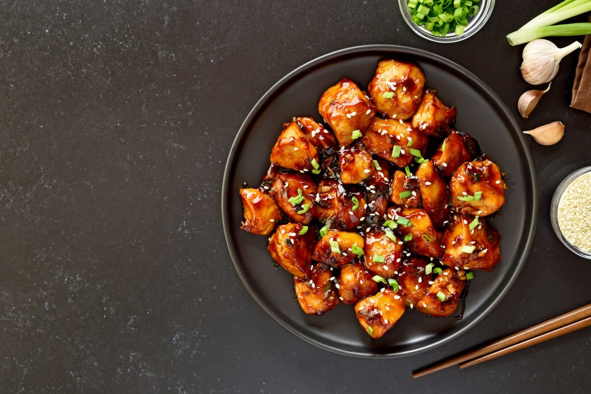 Сочное и глазированное куриное мясо!