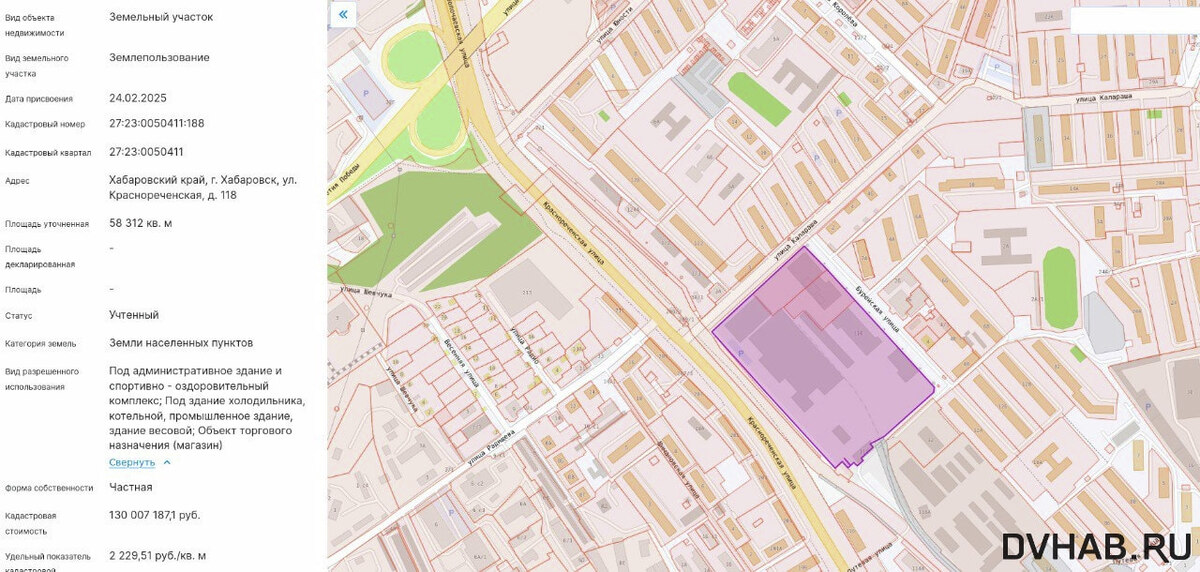    Участок под застройку