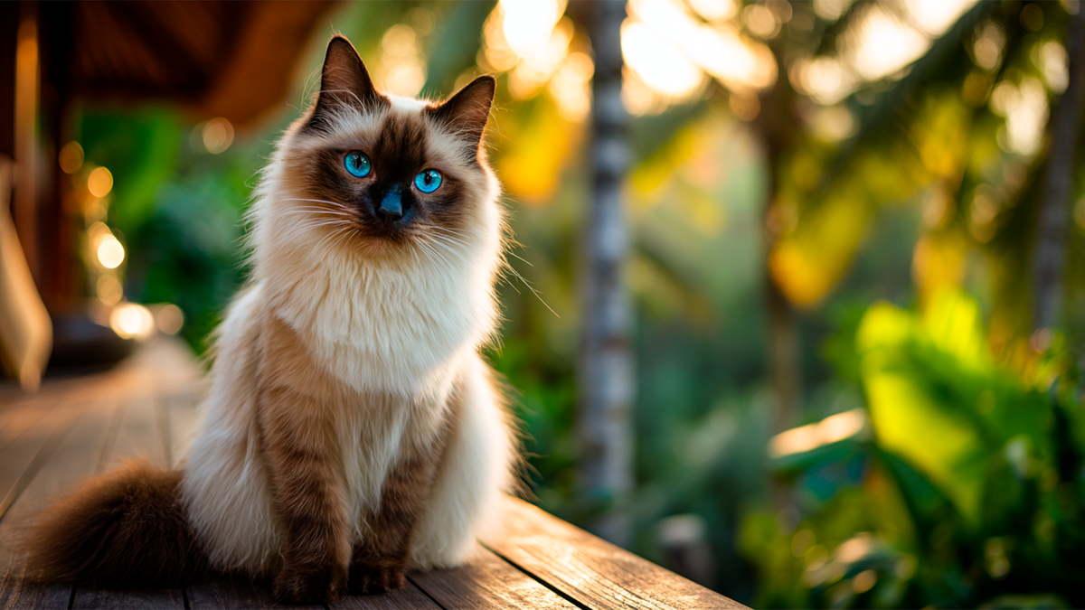 балинезийская кошка фото, порода кошек с длинной шерстью и голубыми глазами