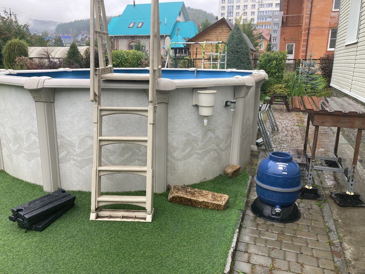 Убираем филтр, насос, нагреватель, шланги