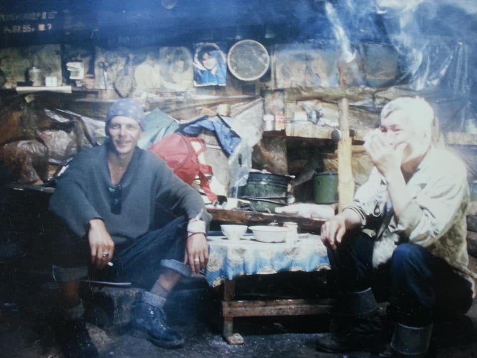 В аиле. Алтай 1989 г.  В. Климов.