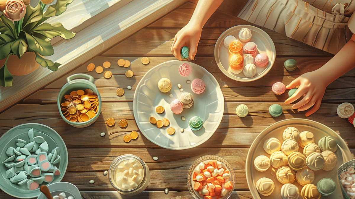 Домашний мини-бизнес в действии: когда детские мечты о мороженом превращаются в первые уроки предпринимательства. Арджун пересчитывает выручку от продаж — это не игра, а настоящие навыки финансовой грамотности.