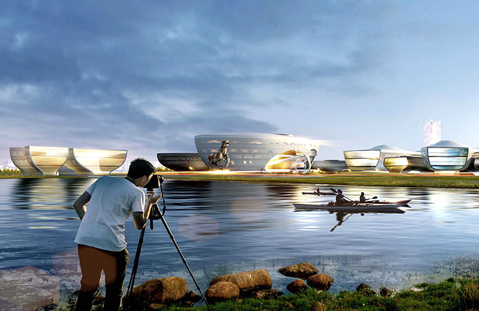    Один из проектов концепции комплекса «Земля Олонхо». Проектировщик АМ «Атриум». Заказчик Фонд «Проектная компания комплекса «Земля Олонхо».Архитектурная мастерская ATRIUM/atrium.ru