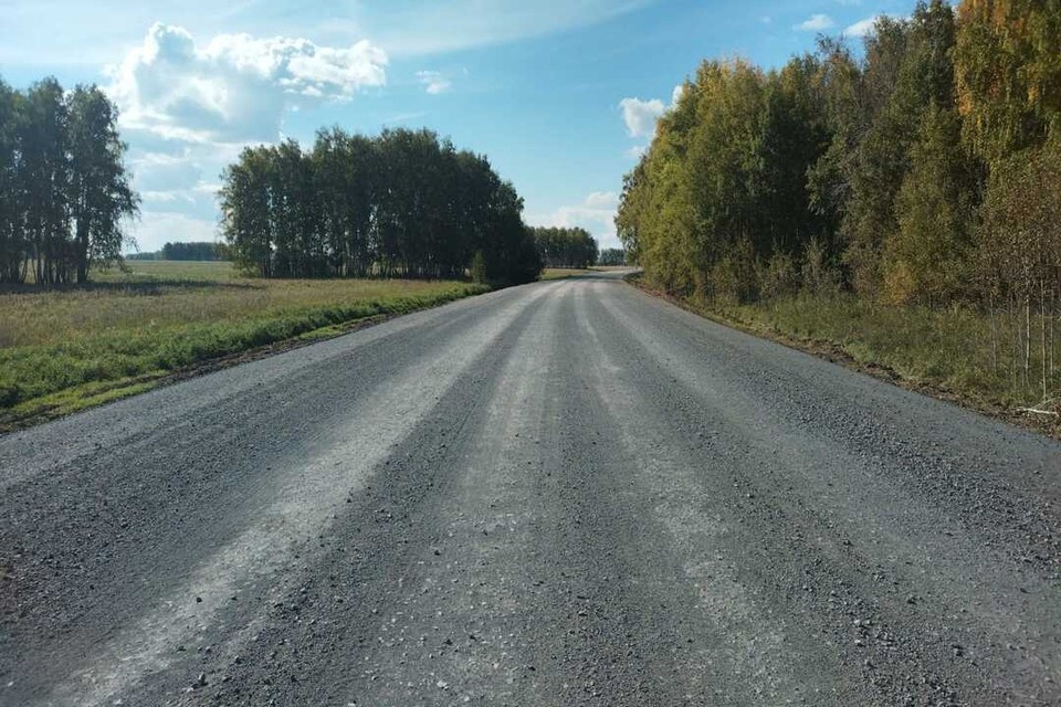   Старый Московский тракт обновили у села Зеленая Роща. Фото: пресс-служба ТУАД