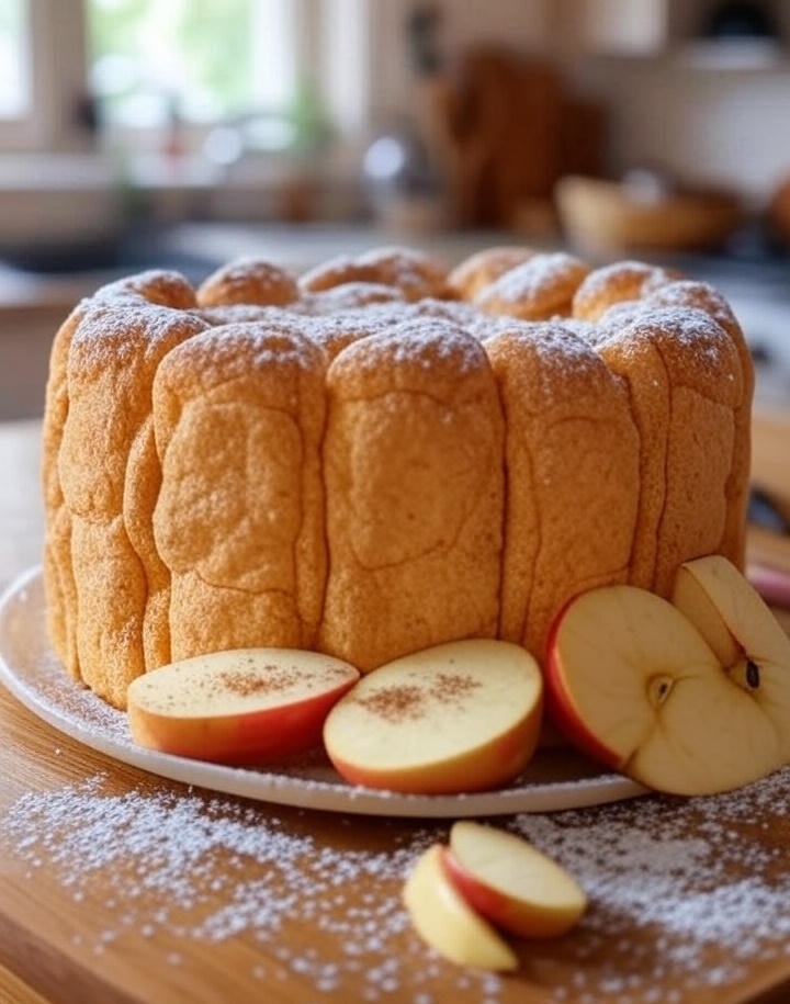 Шарлотка с яблоками 