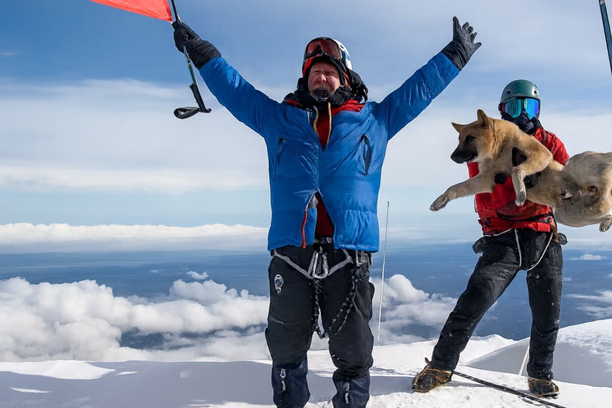 Собака на Эльбрусе 