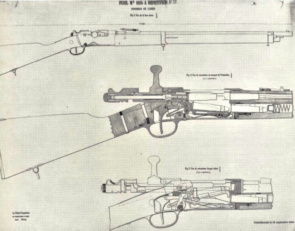 Винтовка Шательро обр. 1884 года.