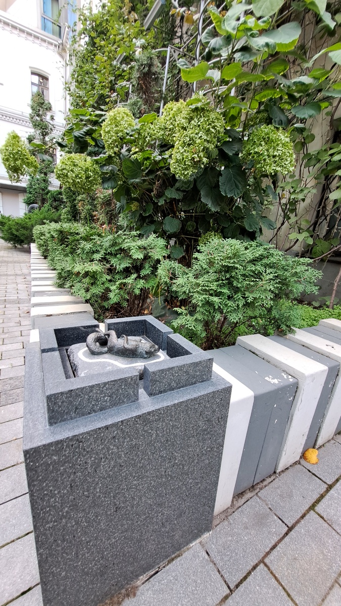 Очень зелёный дворик