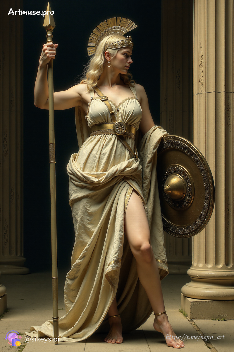 Образ, воссозданный алгоритмом, напоминает классику западной живописи. Здесь соблюдён масштаб, светотень, композиция, а в то же время — это не подражание, а переосмысление. Она смотрит не в прошлое, а в будущее.