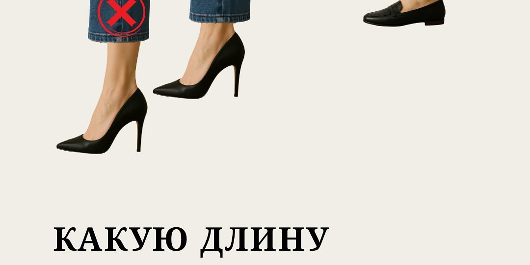 Какую длину брюк с какой обувью носить, сохраняй шпаргалку 😉
