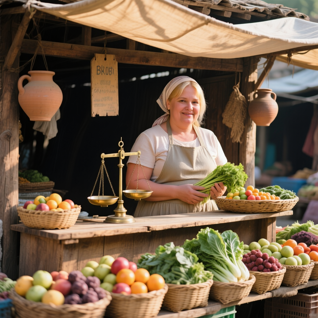    Торговля, рынок. Изображение сгенерировано ИИ.