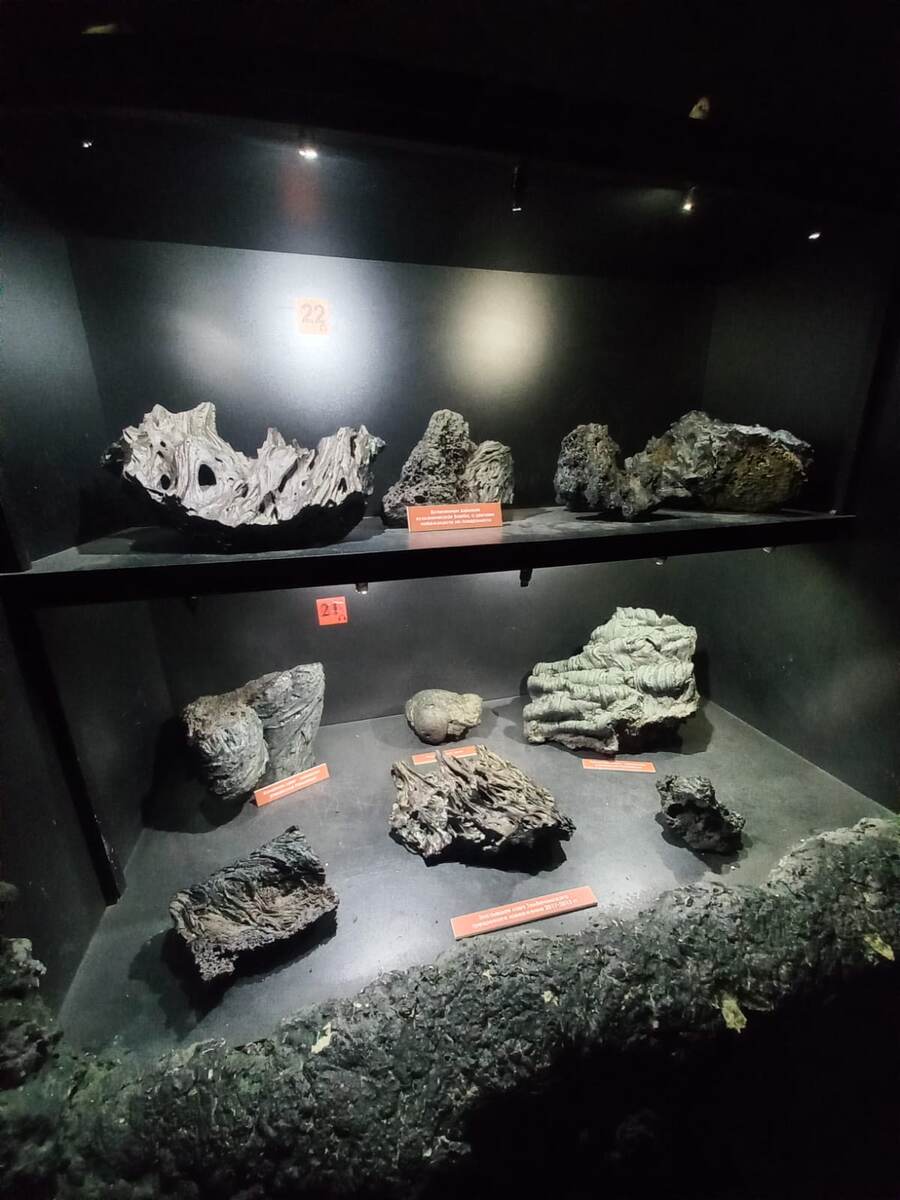 Образцы лавы.