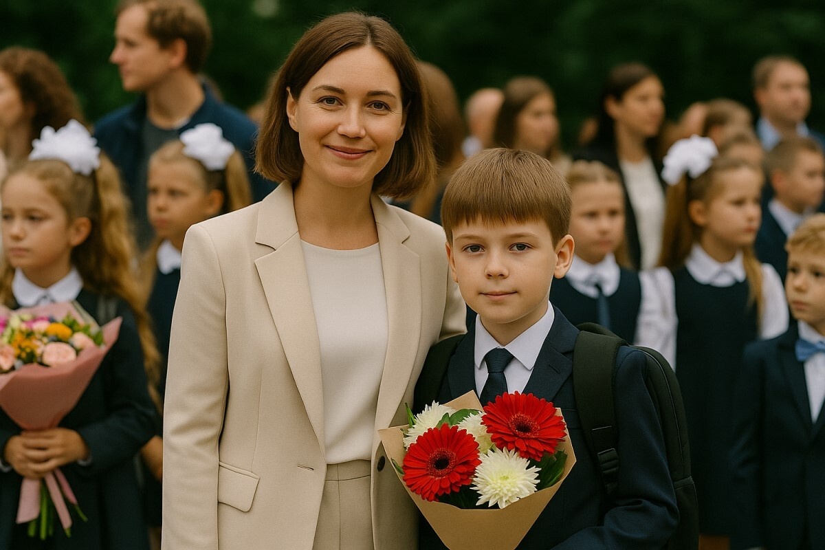 На линейке все очень милые, и сложно представить, какие бои развернутся позже в родительском чате. Источник: нейросеть