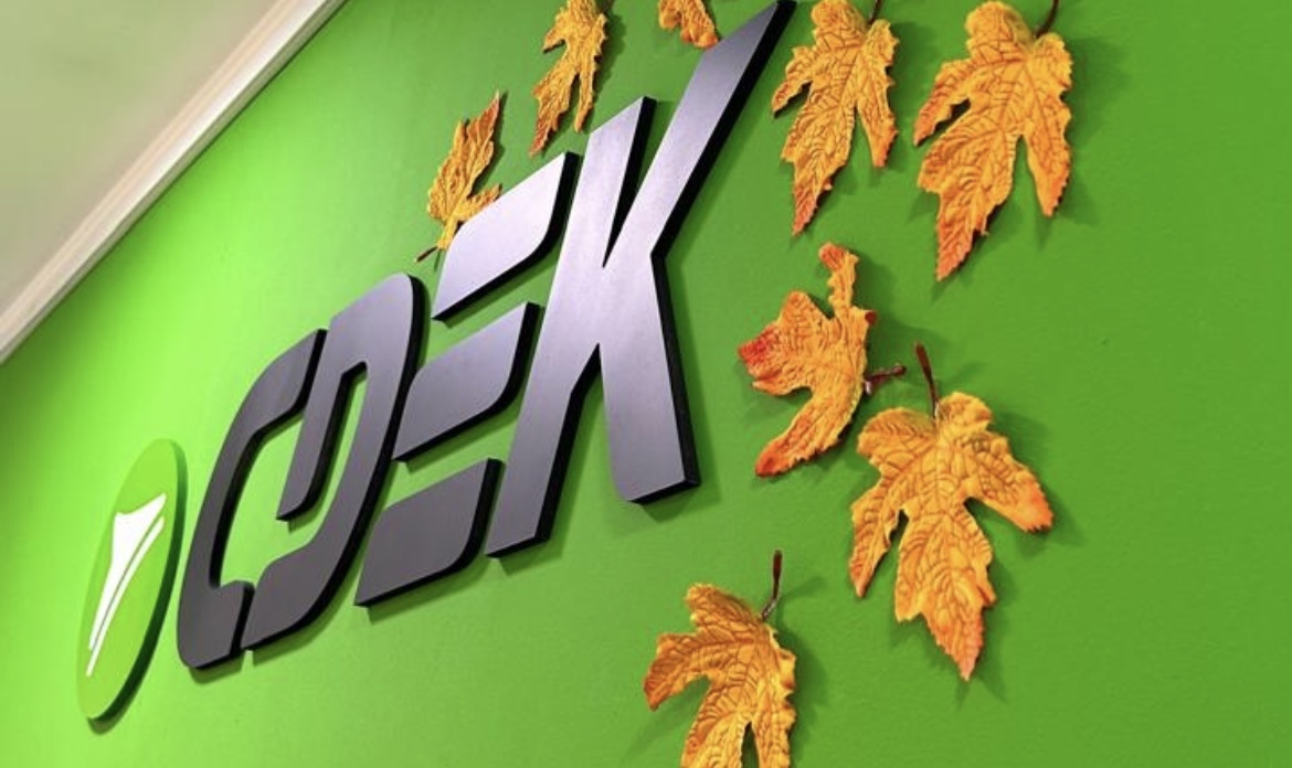 Это мы украсили один из наших офисов к осененнему сезону