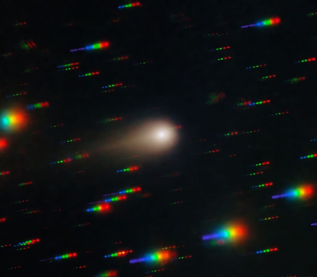    Межзвездная комета 3I/ATLAS на снимке обсерватории Gemini South / © International Gemini Observatory/NOIRLab/NSF/AURA/Shadow the Scientist