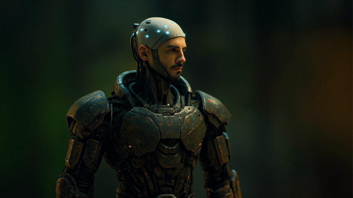 Визуализация Homo cyberneticus, картинка из фильма Метод Сократа - Мозг