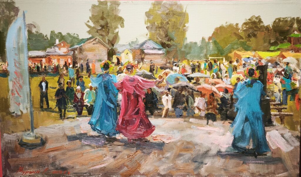 А.А. Мургин. «Праздник в селе Рябово».