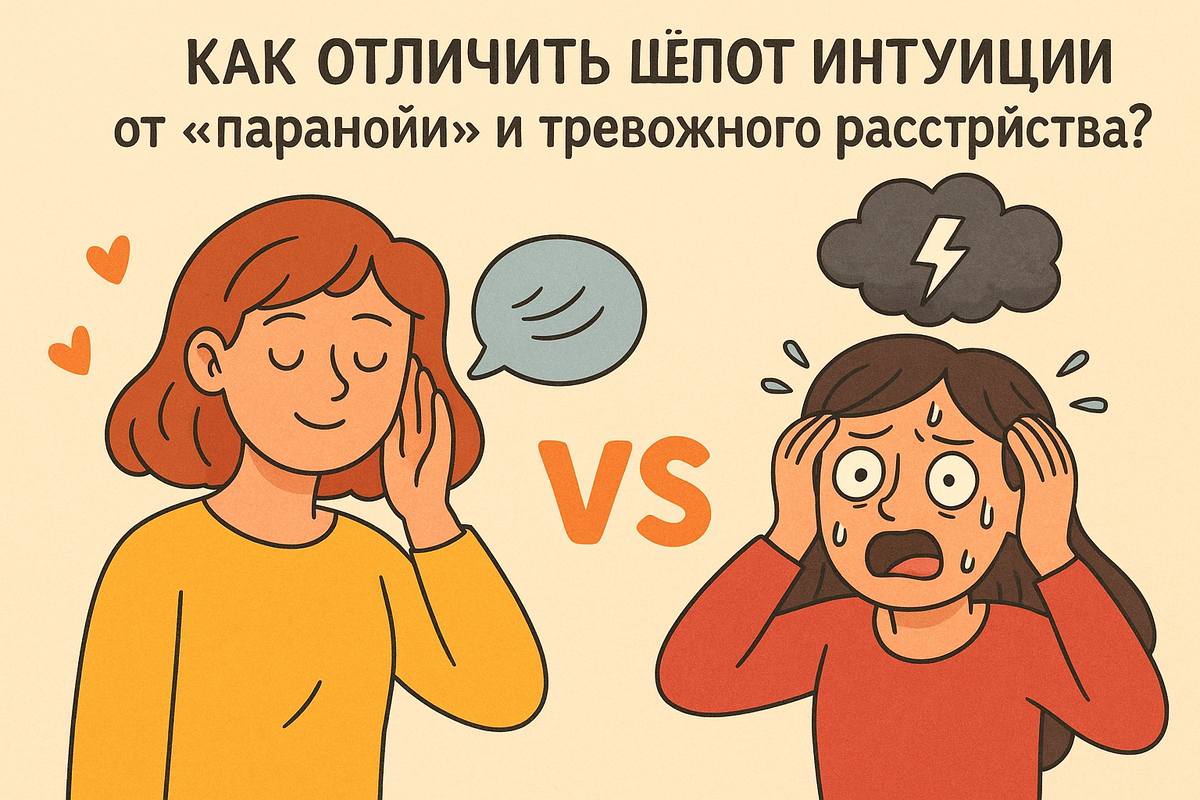 Как отличить интуицию от тревожных мыслей.