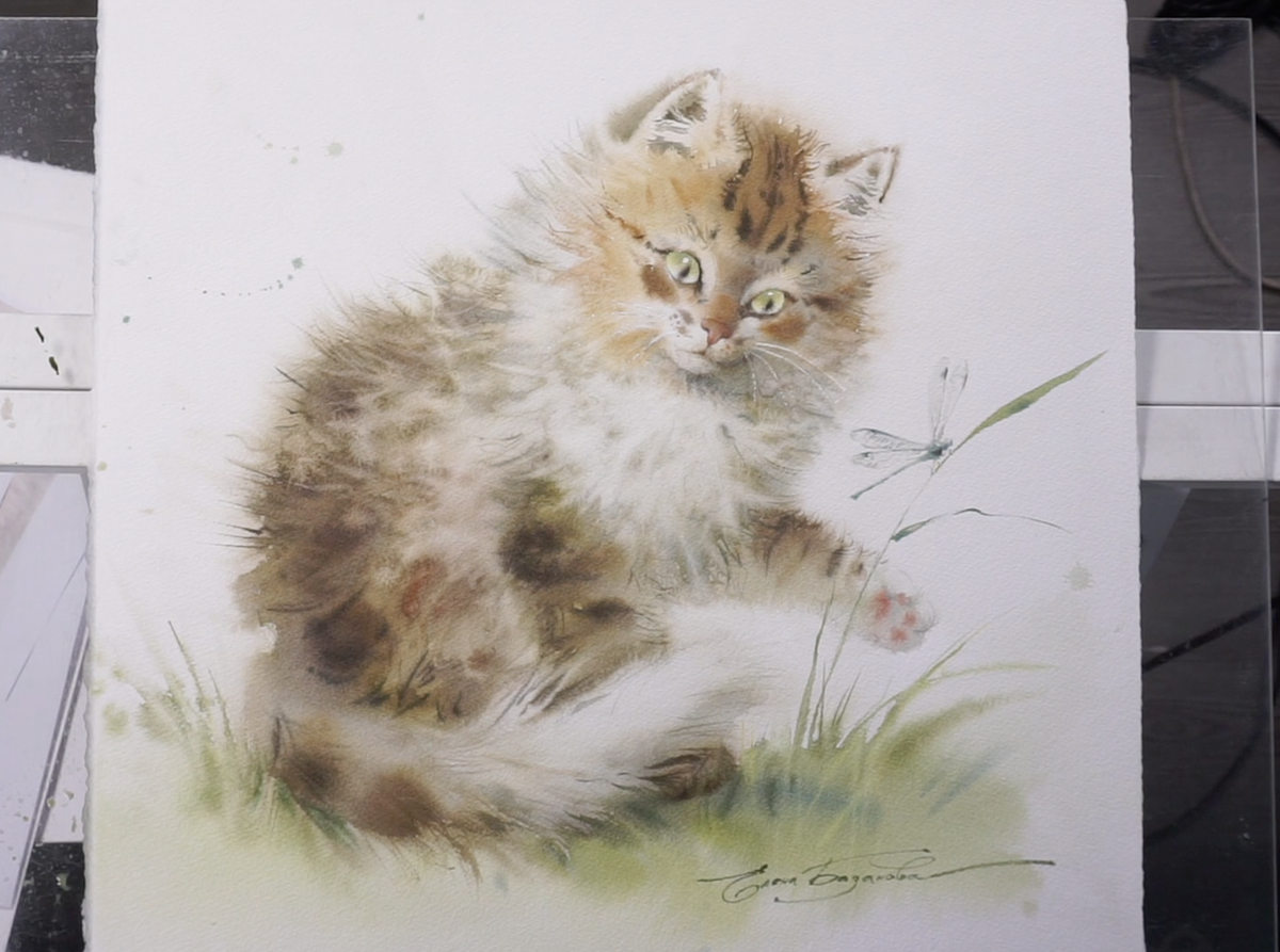 Мастер-класс «Рисуем котенка акварелью» с Еленой Базановой