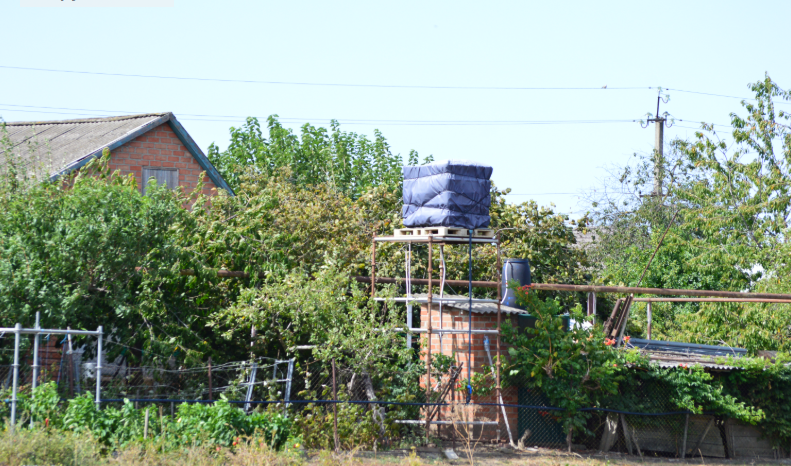 Фото автора. Осень 2025. Капельный полив в огороде станичника.
