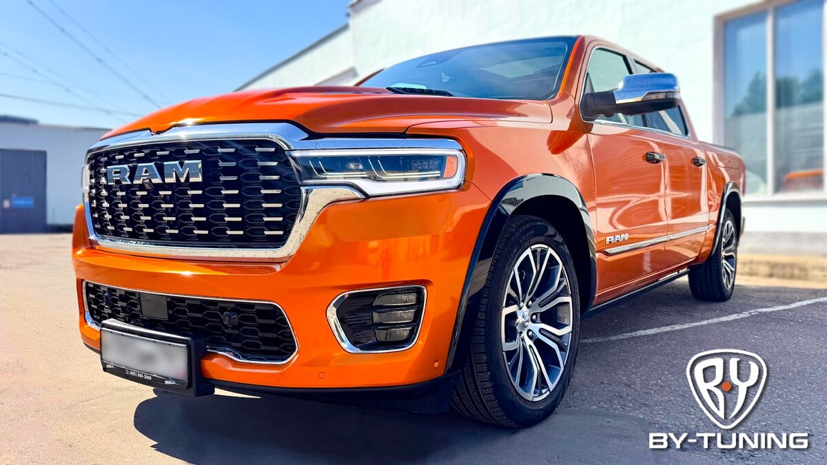 DODGE RAM 1500 TUNGSTEN - оклейка автомобиля цветной виниловой пленкой Oracal 970 | BY-TUNING Москва