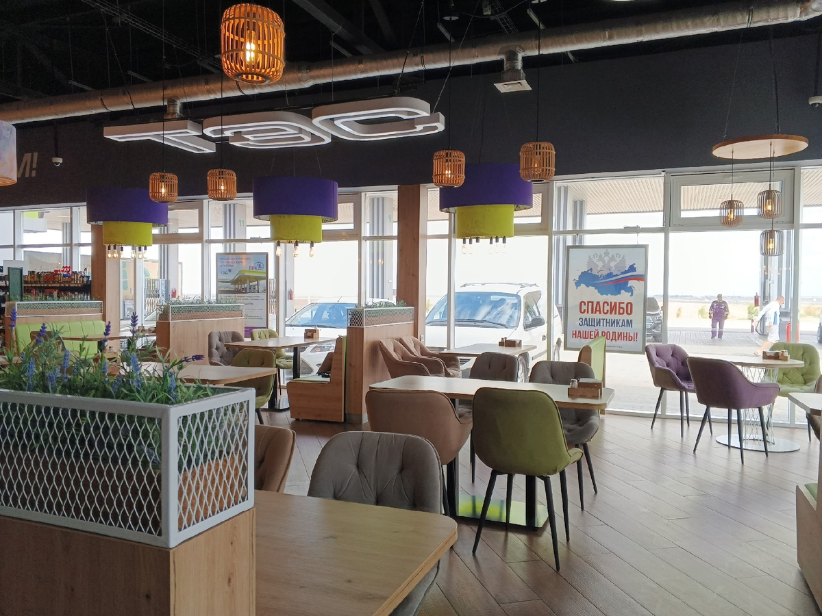Зона приёма пищи. Фото Галины Малышевой.