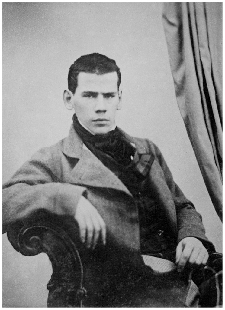 Портрет Льва Толстого. Переснимок с дагеротипа Вильгельма Шенфельда, Санкт-Петербург, 1849 год, Государственный музей Л. Н. Толстого.