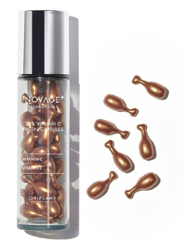 Капсулы для лица Novage+ Proceuticals с 20% витамином С 