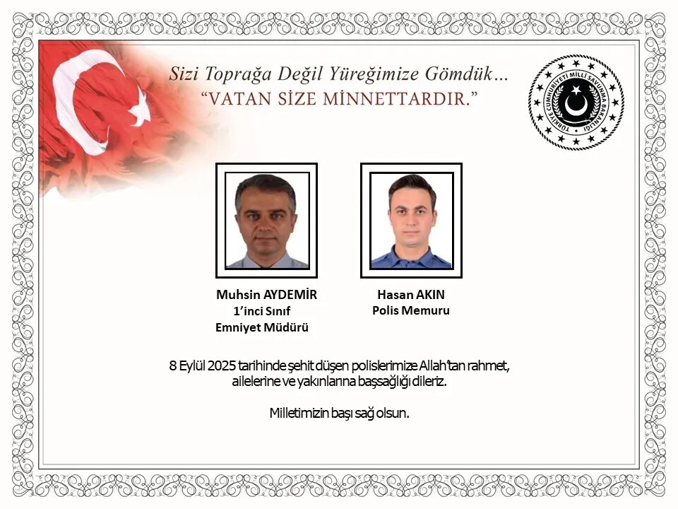 Погибшие полицейские. Фото: https://www.trhaber.com/uploads/photos/2025/06/1757331327_d4b5656f21ef2febe787.webp. 