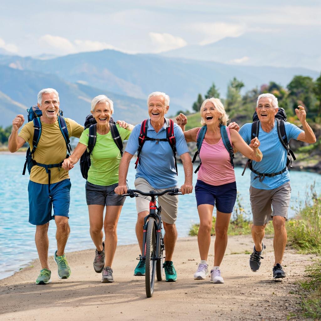 Так нейросеть видит героев статьи - тех, кто хочет активно жить в 50. Забавно)