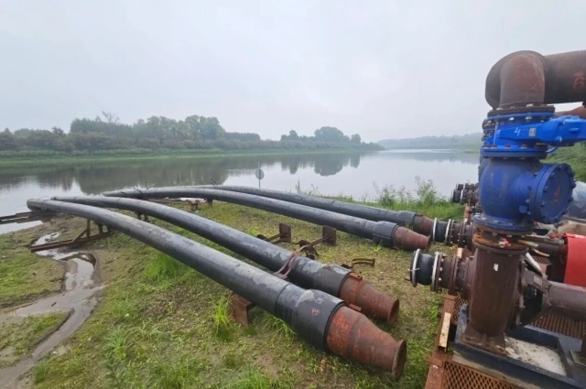    В Тюмени построили насосную станцию для работы в период мелководья