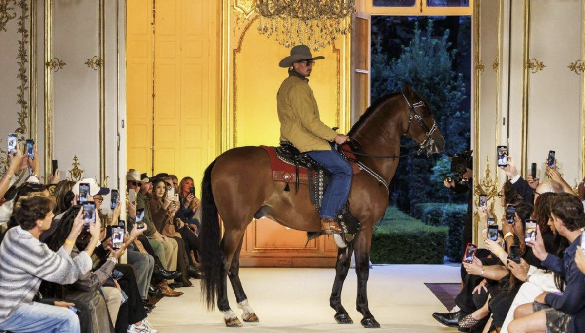 Лошадь на показе Post Malone (источник: Austin Post)
