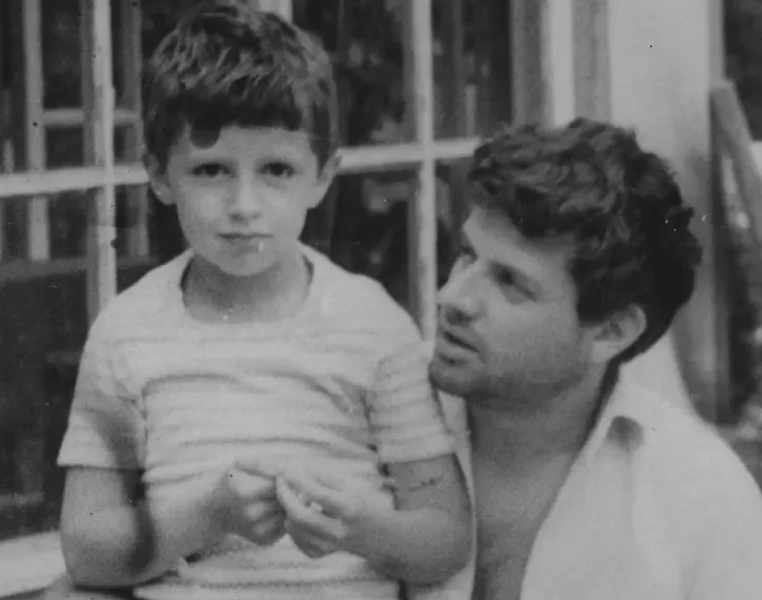 Михаил Ширвинд в детстве с отцом