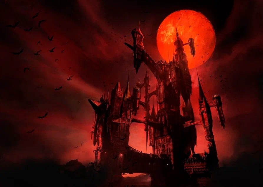 Кадр из анимационной ленты "Кастлвания"