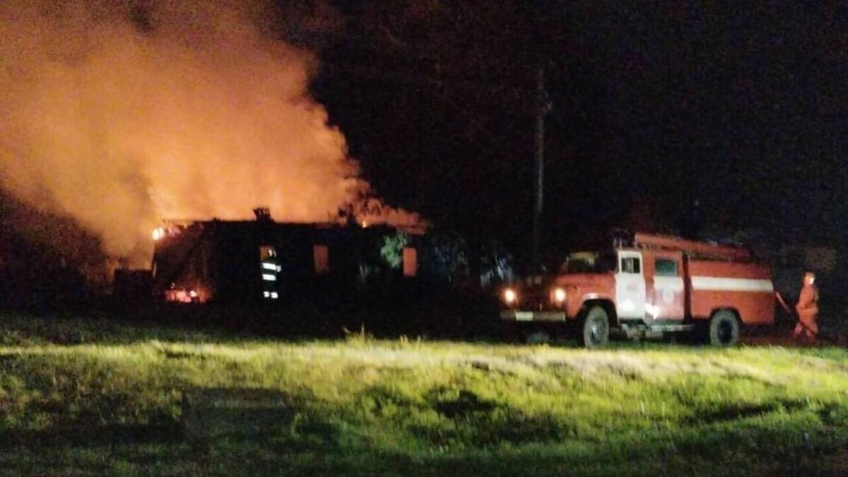    В Курской области сгорел жилой дом