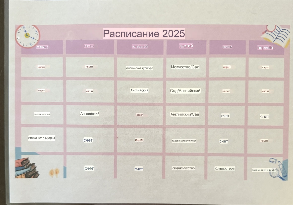 первый класс