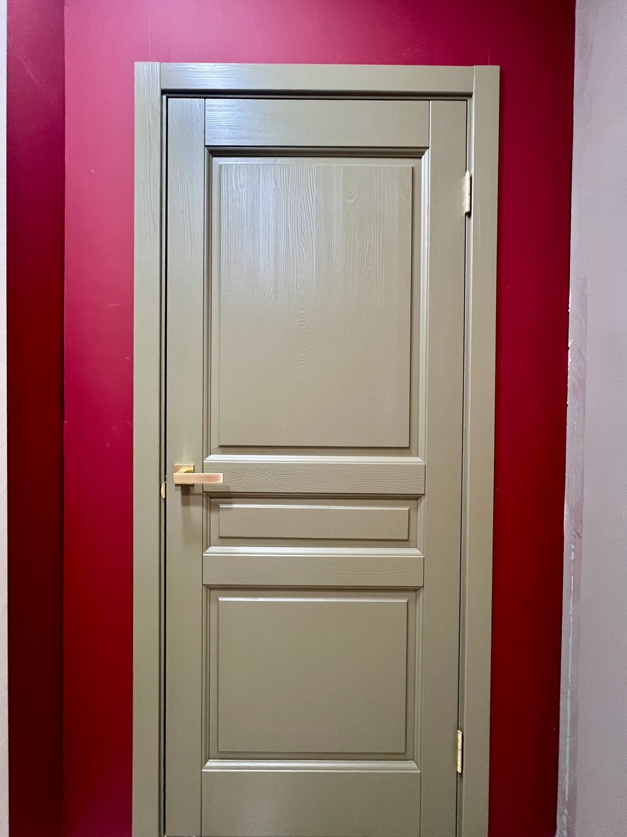 Межкомнатная дверь Пандора в цвете олива