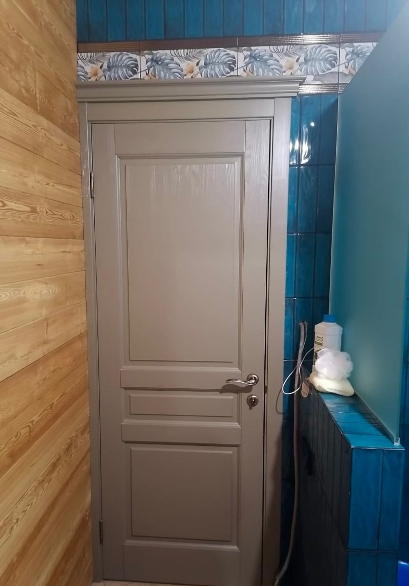 Межкомнатная дверь Пандора в цвете олива