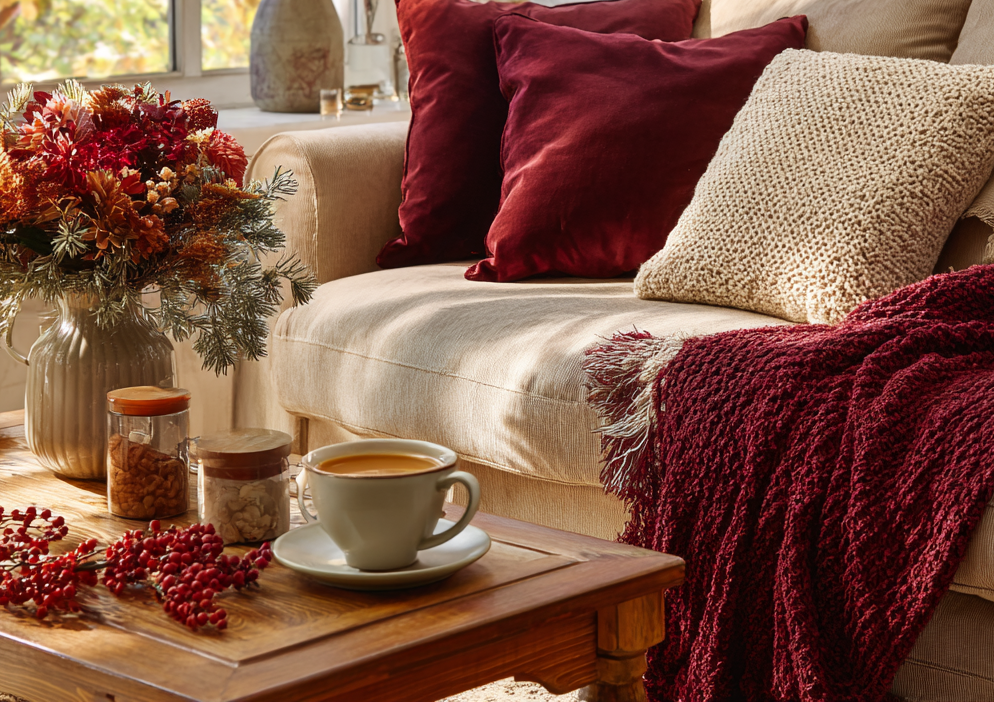 Осенние букеты из веточек и листьев определяют настроение