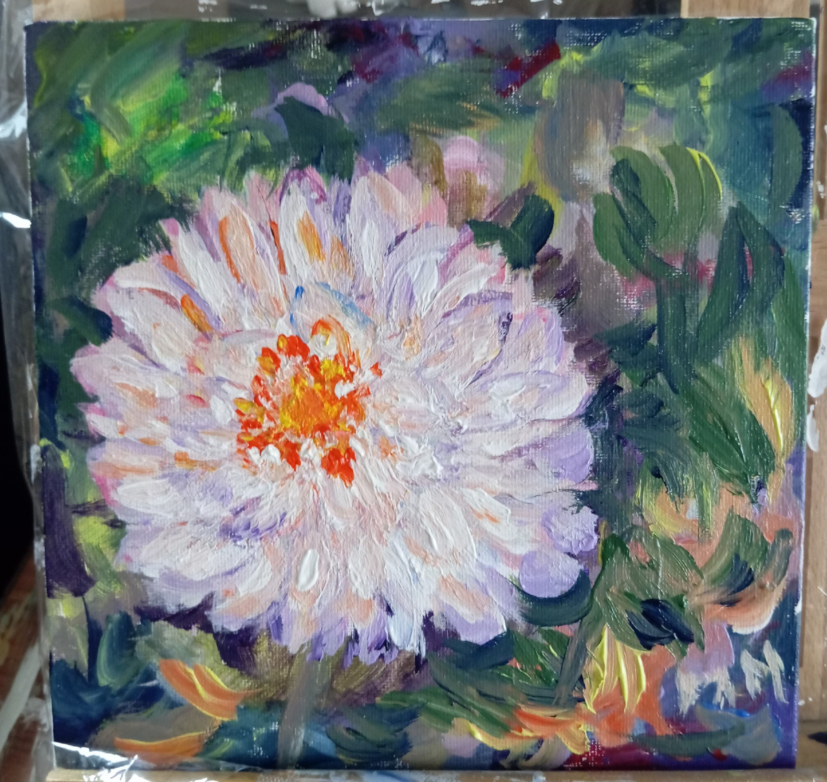 Акрил. Холст на картоне 20х20