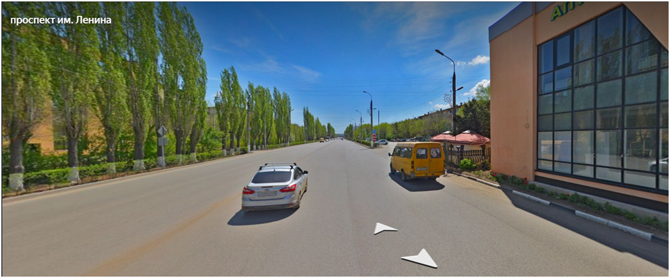 Проспект В.И. Ленина. Вид от площади Я.М. Свердлова.