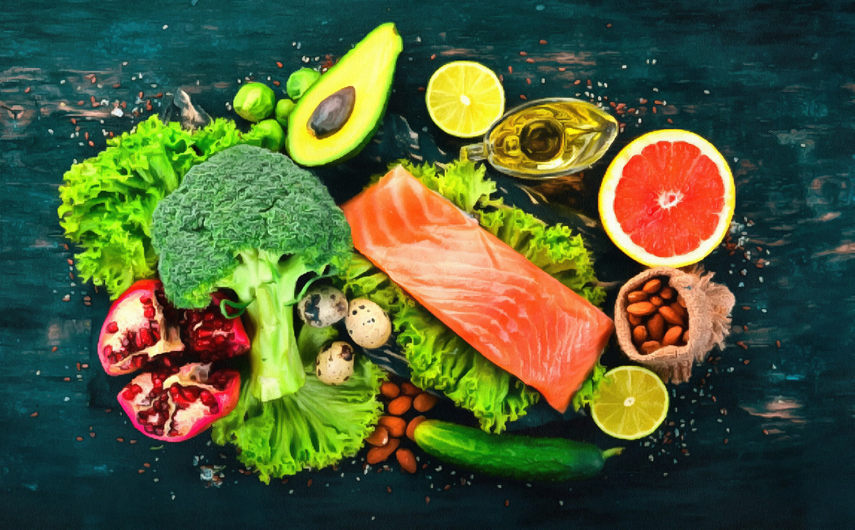 Отличный план. Здесь рыба, зелень - то что надо. Да и в остальном прекрасно - орехи, фрукты, оливковое масло.