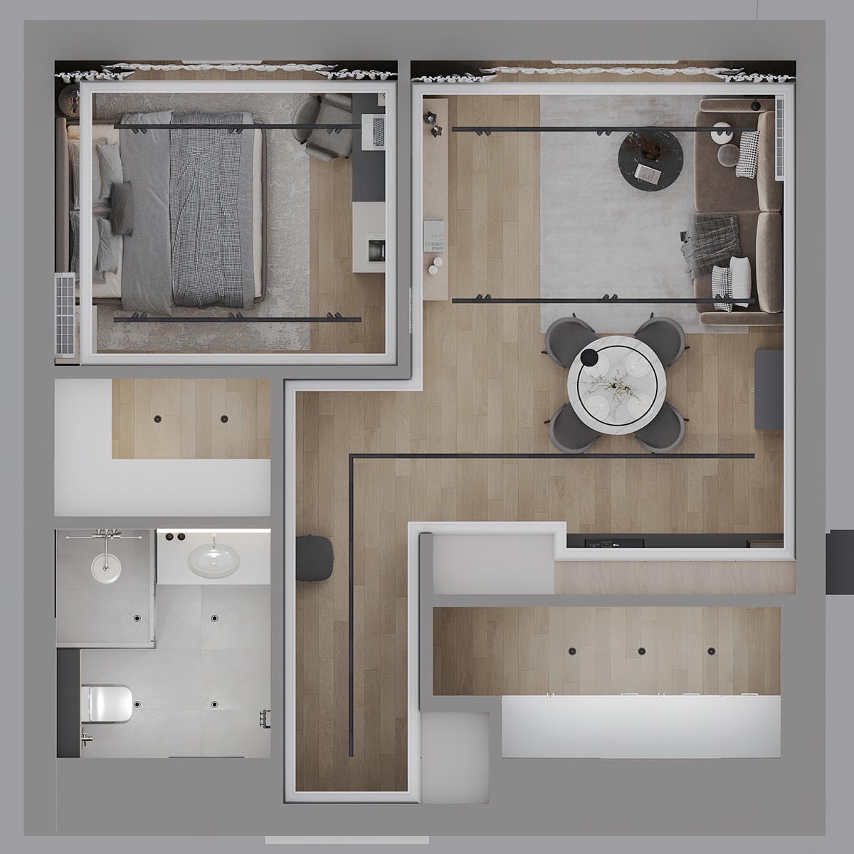 Работа студии дизайна "GNK design"