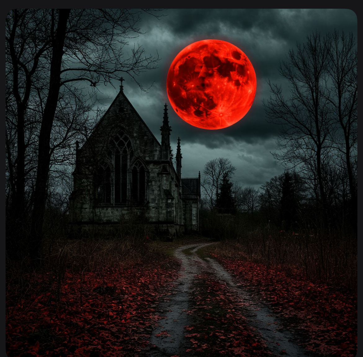 Зловещая и гнетущая картинка, вы не считаете? Пролог к леденящему кровь фильму ужасов