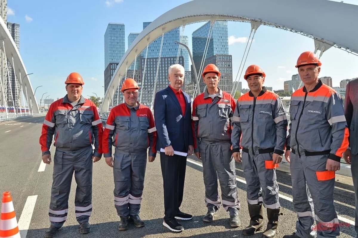   Сергей Собянин открыл новый мост через Москву-реку