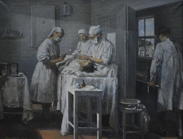 Владимир Мелагис - «Операция в санитарном поезде № 41», 1954 г.